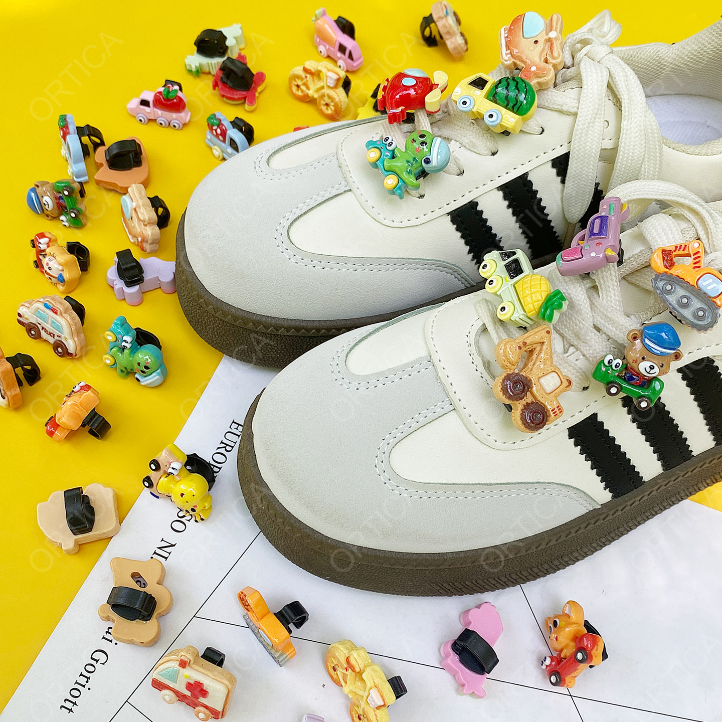 可爱卡通立体可拆卸儿童鞋带扣