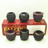 小鹰Falcon烟斗标准型光面麻面石楠斗钵 小鹰配件超全