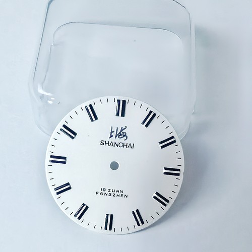 手表配件上海表盘7120机芯表盘字面手表配件零件细丁粗丁上海表盘