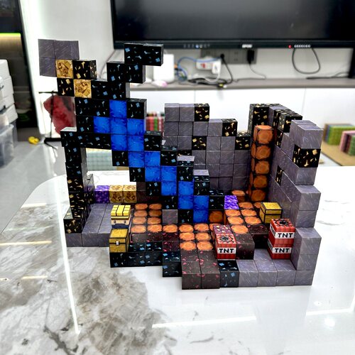 我的世界磁力方块积木2cm