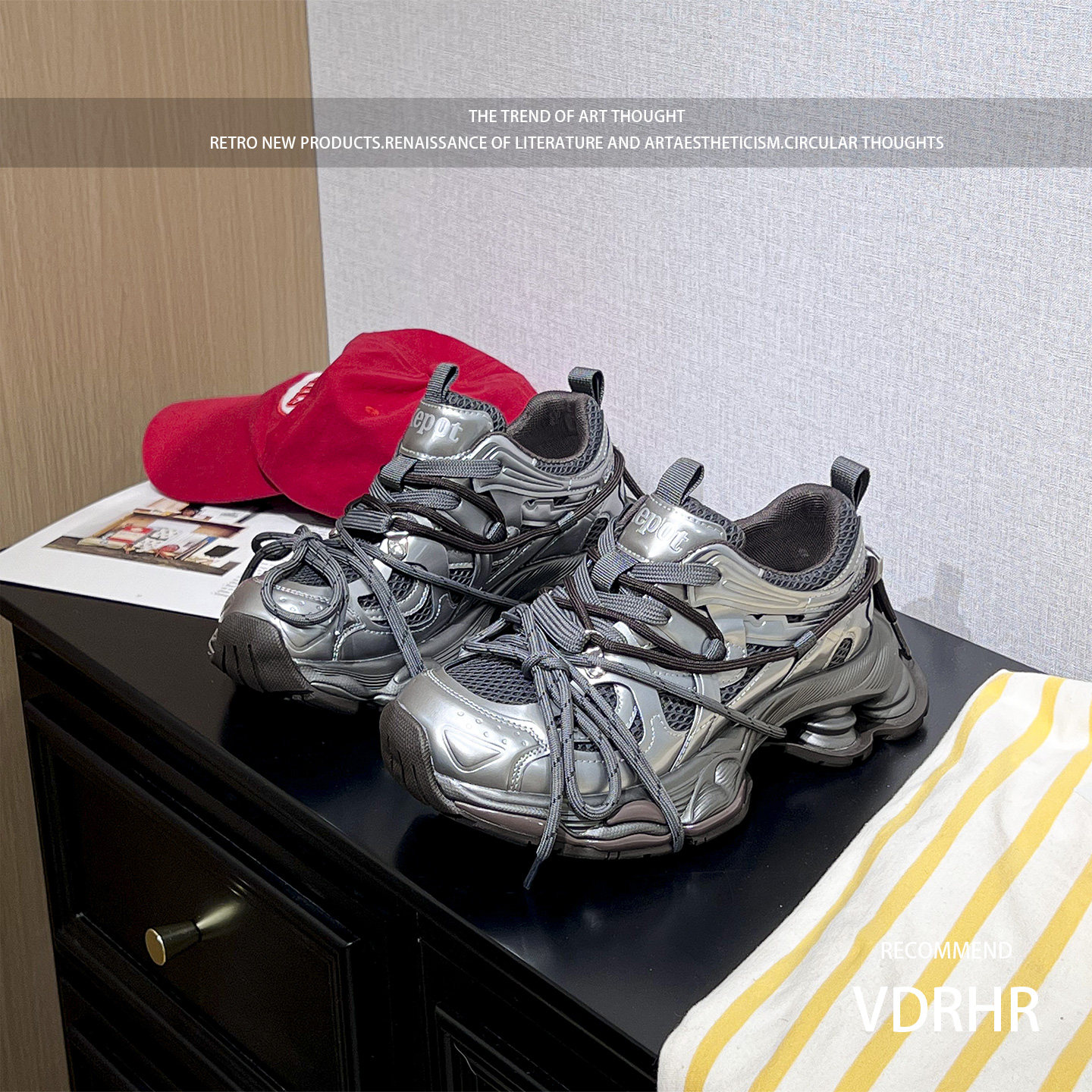 时尚老爹鞋女松糕厚底运动休闲2026春季新款超火爆款绑带增高单鞋,女鞋,老爹鞋,淘宝优惠券,粉丝福利购,淘宝优惠卷