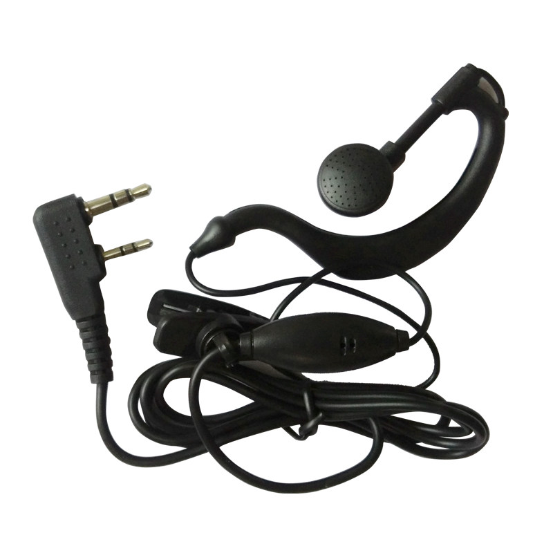 对讲机耳机 H3 耳麦 黑色粗线 适BF-UV-5R 宝峰 锋BF-888S一路发