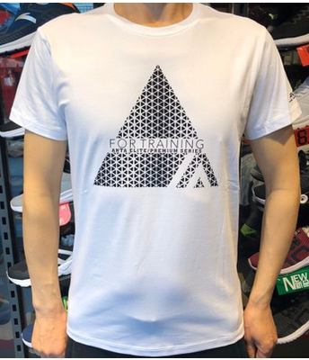 安踏吸湿排汗休闲运动短袖针织衫