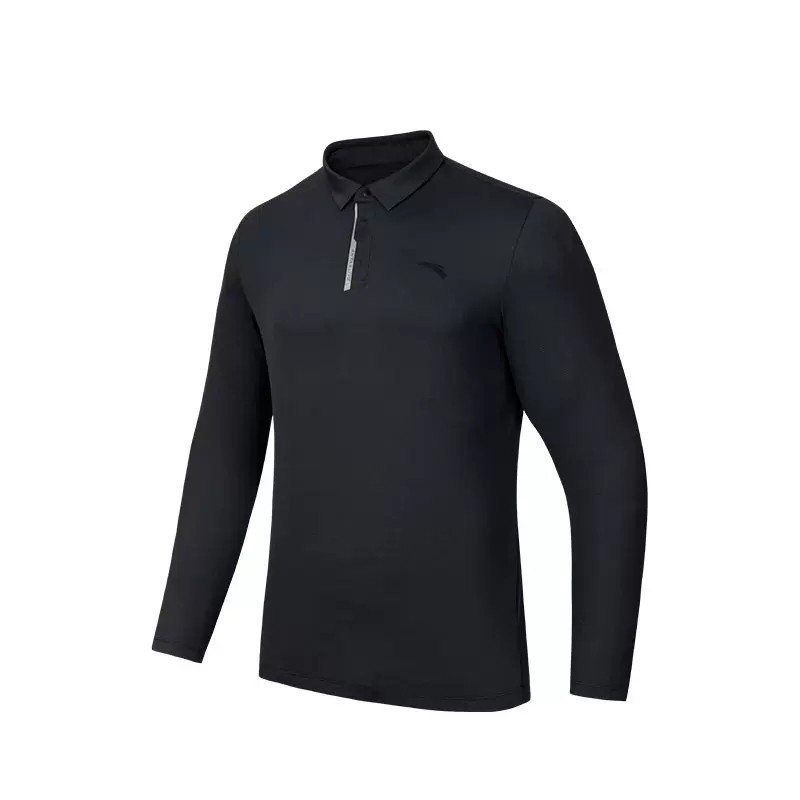 T152437405t安踏冰丝长衫运动男士新款恤跑步POLO长袖秋季Y上衣