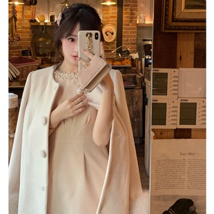 Starry 甜美钓系/纱绘子狐狸毛羊毛大衣 BabyPink 补货引导链接