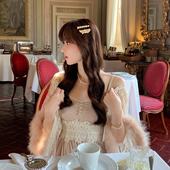 甜美名媛荷叶边系带外套 重工日系羽毛蕾丝开衫 Starry 名伶羽衣