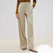 0.52 休闲裤 钩扣拉链设计宽松直筒百搭通勤风 春秋时尚 阔腿裤 新款