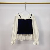 衬衫 衬衣0.16 吊带拼接假两件上衣洋气减龄甜美收腰显瘦 时尚 新款