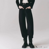 香蕉裤 潮流范宽松西装 0.56 高腰钩扣附腰带大口袋通勤美式 休闲裤