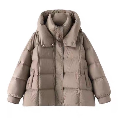 连帽短款休闲宽松百搭加厚羽绒服
