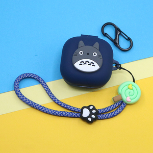 适用声阔C40i太空舱pro耳夹式蓝牙耳机保护套C30i可爱卡通史迪奇龙猫小新单眼史努比反光手绳挂饰硅胶软壳