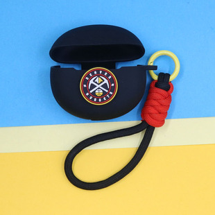 适用荣耀Earbuds X8/X7蓝牙耳机保护套LCHSE X7e X7i X9典藏版篮球湖人勇士篮网魔术马刺热火手绳挂饰硅胶壳