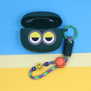 适用漫步者FitClip Ultra XClip comfo clip Q花再ZeroClip Shiny流光耳夹蓝牙耳机保护套可爱大眼睛笑脸手绳