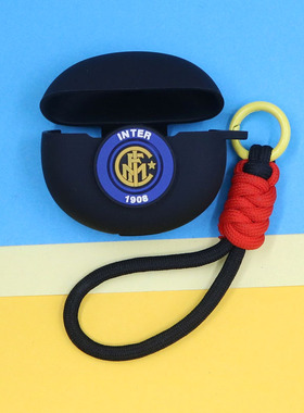 适用华为FreeClip/荣耀LCHSE耳夹2pro蓝牙耳机保护套FreeBuds 7i/6i/5i尤文AC国际米兰皇马切尔西手绳硅胶壳