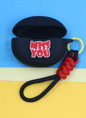 适用QCY C50/C30S耳夹开放式蓝牙耳机保护套潮酷个性创意立体励志英文字防摔连体硅胶软壳