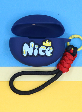 适用1MORE万魔S20Pro/S22舒适豆AI开放耳夹式蓝牙耳机保护套潮酷个性简约可爱萌卡通英文字防摔连体硅胶软壳