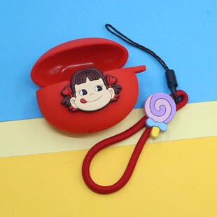 适用QCY Crossky C30S耳夹式蓝牙耳机保护套AilyPods/T20可爱卡通史迪奇牛奶妹龙猫米奇手绳挂饰硅胶软壳