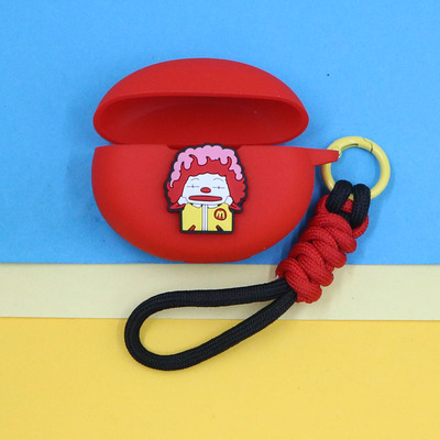 适用VIVO TWS 5 hifi蓝牙耳机保护套4/Air3pro/3i/a3/A4/iQOO TWS2/1e/1i潮酷小清新可爱立体M记薯条硅胶软壳