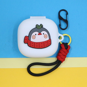 适用漫步者Comfo Solo开放式蓝牙耳机保护套花再EVO OPEN/X Fit潮酷萌动漫企鹅小熊兔子恐龙手绳硅胶软壳