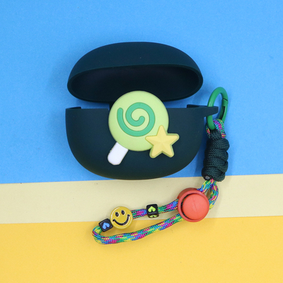 适用漫步者FitClip Ultra XClip comfo clip Q花再ZeroClip Shiny流光耳夹蓝牙耳机硅胶保护套棒棒糖笑脸手绳