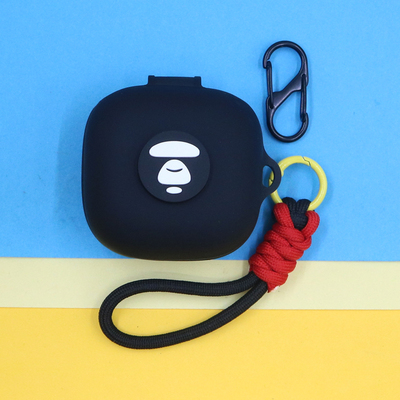 适用Beats Fit Pro运动蓝牙耳机保护套Powerbeats Fit潮酷个性简约创意黑色风格手绳挂饰连体防摔硅胶软壳