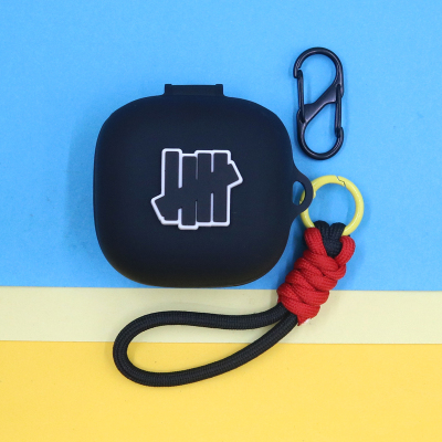 适用Beats Fit Pro运动蓝牙耳机保护套Powerbeats Fit潮酷个性简约创意黑色风格手绳挂饰连体防摔硅胶软壳