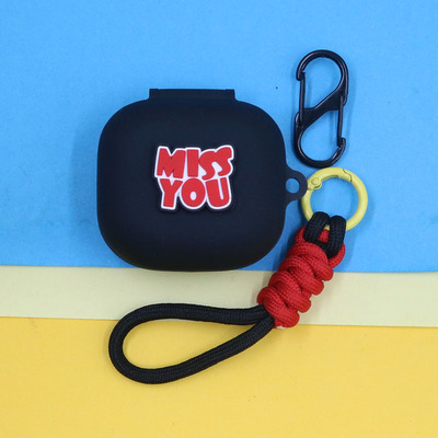 适用荣耀Earbuds X9蓝牙耳机保护套EarbudsS潮酷个性创意立体励志英文字手绳挂饰防摔连体硅胶软壳