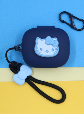 适用红米Redmi Buds 7S/6/6s蓝牙耳机保护套6PLAY活力版SE可爱小清新萌卡通KT猫蝴蝶结挂饰Buds5连体硅胶软壳