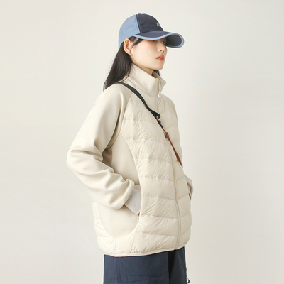 漫渡轻羽绒服显瘦拼接内胆外套