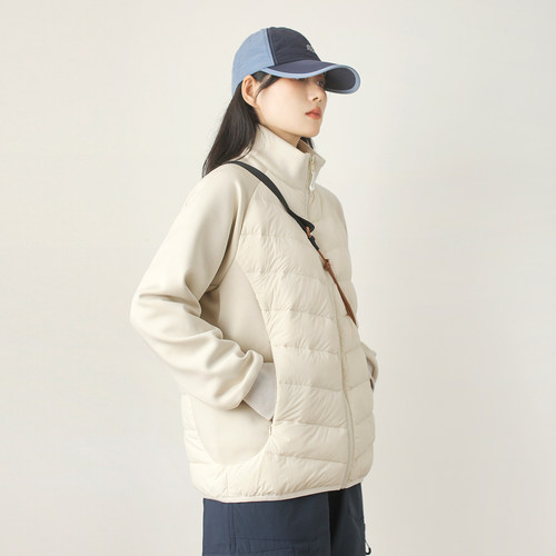 漫渡轻羽绒服显瘦拼接内胆外套