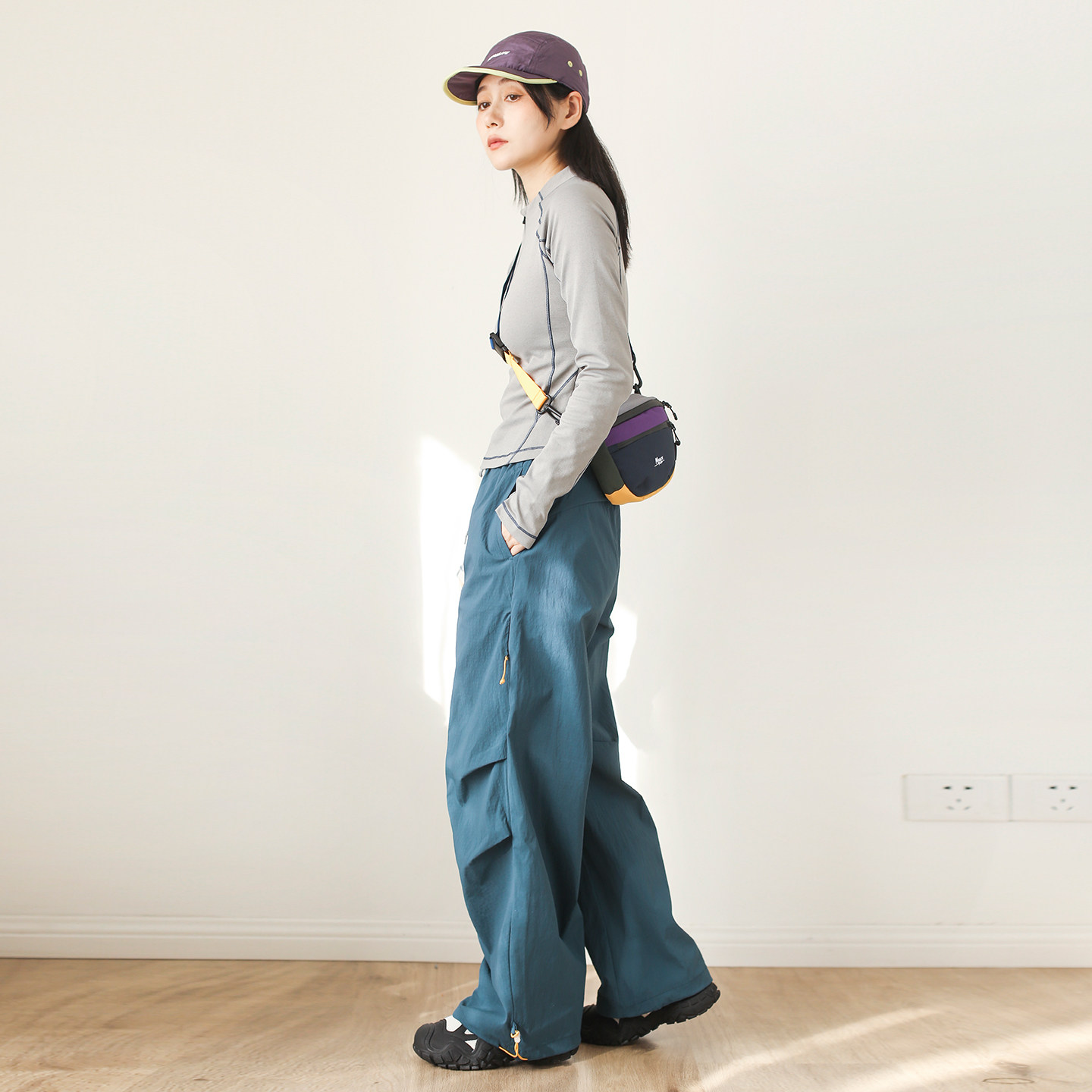 漫渡mandu登山旅游工装阔腿裤女宽松直筒多口袋户外休闲裤自然腰,女装/女士精品,休闲裤,淘宝优惠券,粉丝福利购,淘宝优惠卷