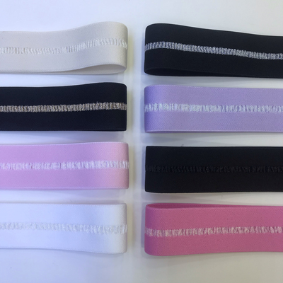 厂家现货新款3cm宽加密高弹力彩色松紧带间条彩葱童装裤腰头橡筋