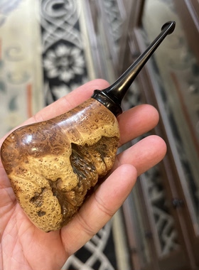 小猪烟斗全新鼠李麻梨木手工烟斗