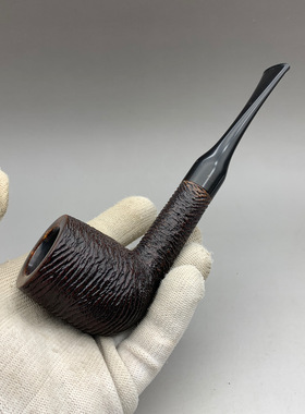 小猪烟斗 二手石楠木 英国Sasieni家族时期副牌Fantail扇面55近新