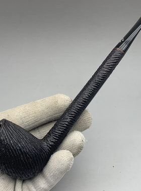 小猪烟斗 二手石楠木 英国Sasieni four dot Rustic Dovercourt