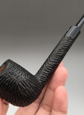 小猪烟斗 二手石楠木 英国Sasieni 一点 二战前花体鱼尾 近新罗瓦