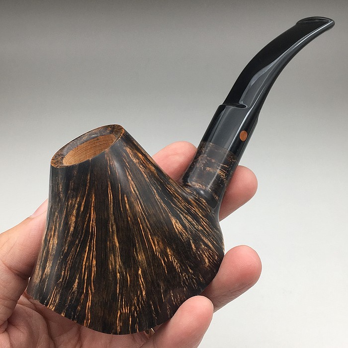 小猪烟斗 全新石楠木 意大利Moretti莫雷蒂 黑光染色 4b1 2015 26