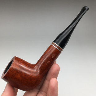 小猪烟斗 全新石楠木 意大利Calabresi品牌 撞球直斗 9m烟道 14