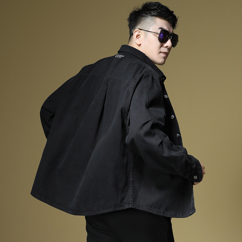 2025春款男式衬衫长袖外套牛仔水洗宽松潮牌青年上衣D228-925P135,男装衬衫,电商D228（原B310）