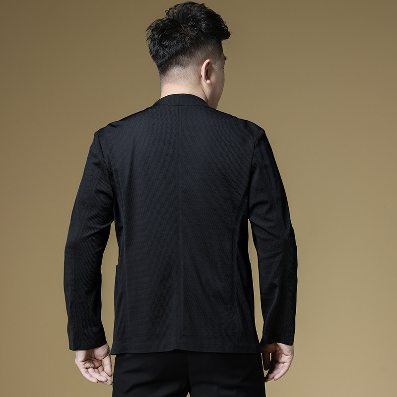 2025春季男士新款冰丝便西休闲时尚轻奢西装外套D228-5688-P195,男装西服套装,电商D228（原B310）