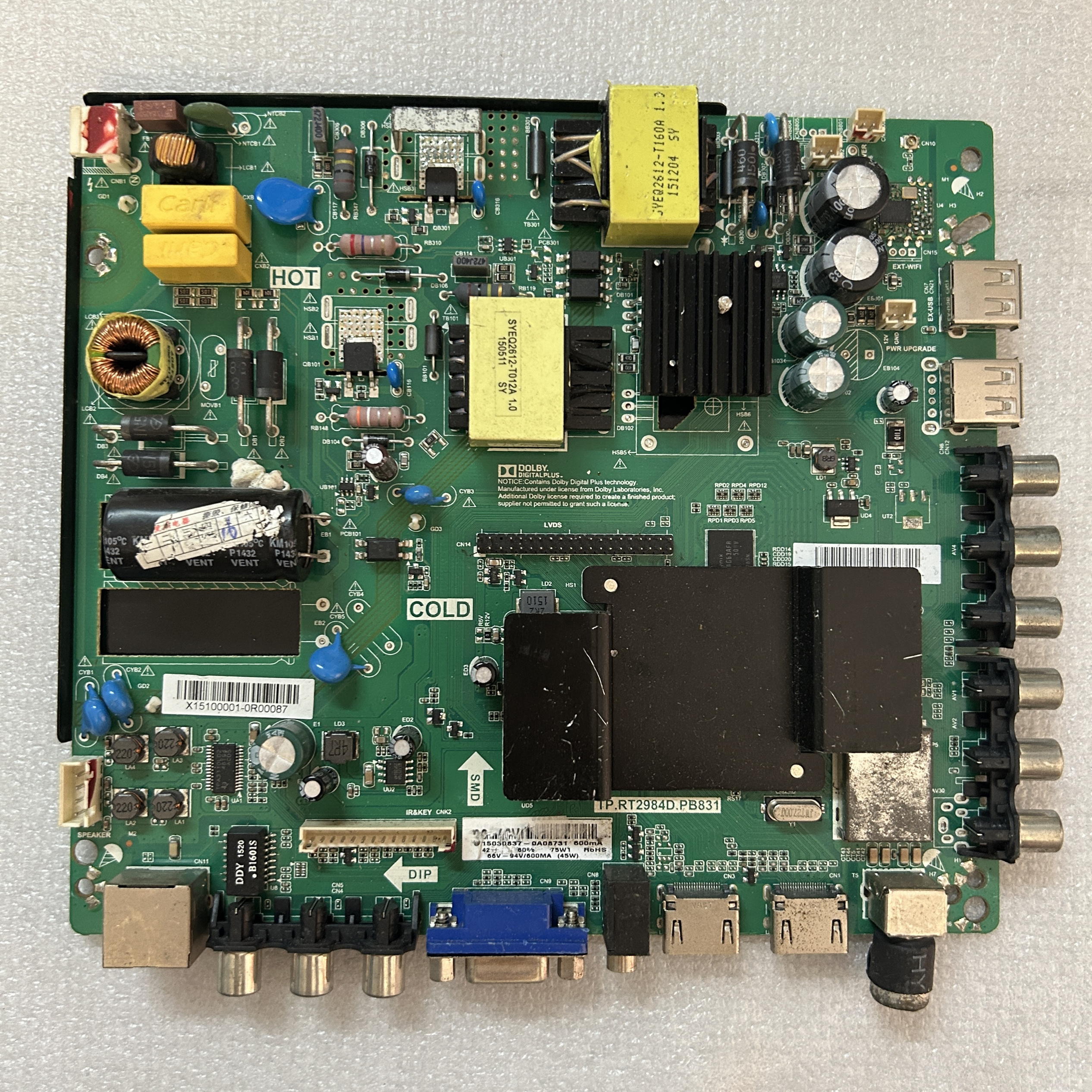 现代LED42H30AE 主板TP.RT2984D.PB831 屏72003272 V0