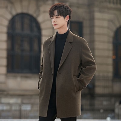 羊毛双面绒加厚呢大衣