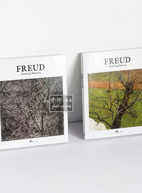 现代简约样板间装饰真书FREUD艺术画册书房书柜摆件摄影仿真道具