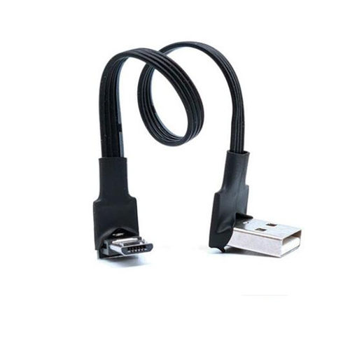 硅胶扁平弯头microusb数据充电