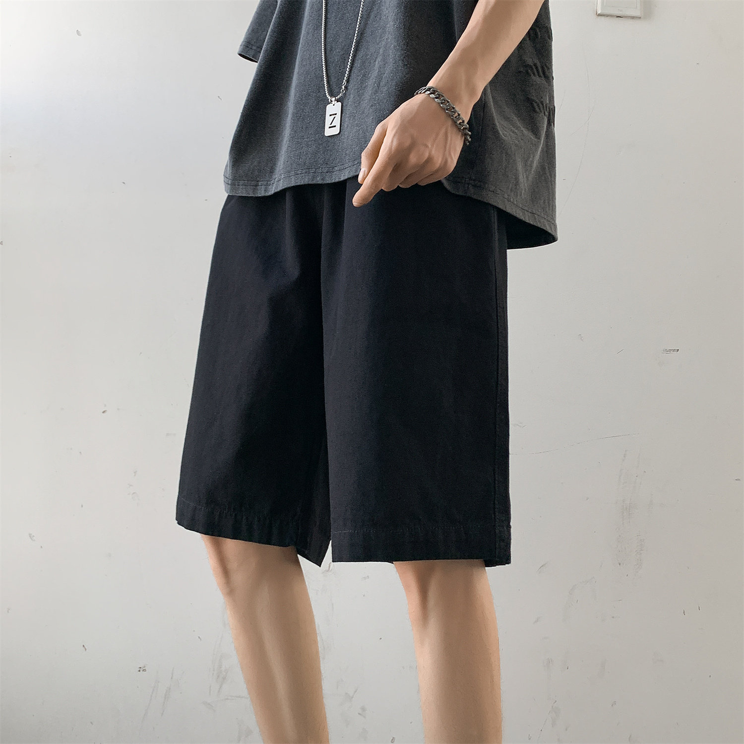 纯色工装短裤男GK80-P30,男装休闲裤,星座918-1