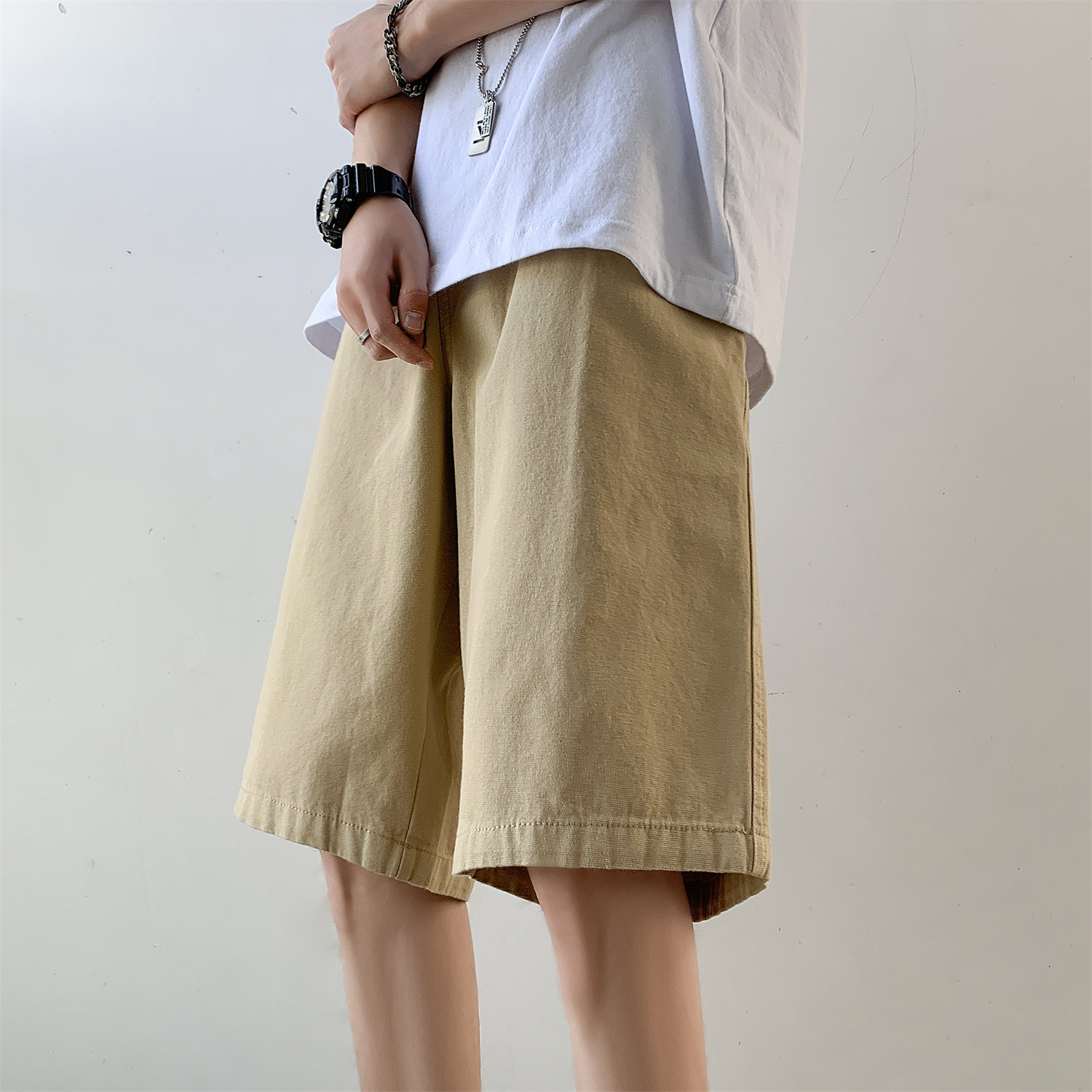 纯色工装短裤男GK80-P30，男装休闲裤，星座918-1