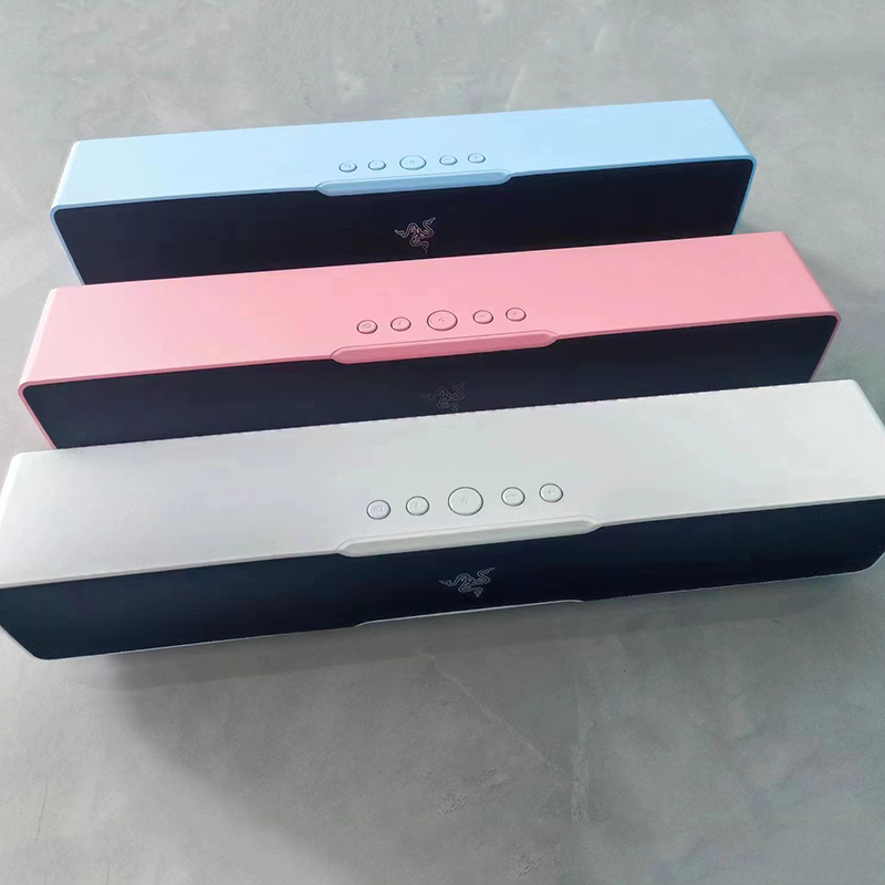 Razer/雷蛇 利维坦巨兽V2 X粉色条形音响立体声蓝牙电脑游戏定制