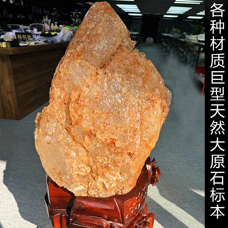 天然白水晶孔雀石方解石白花紫晶簇沙漠玫瑰原石原矿标本超大摆件