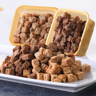 俄式烤列巴干全麦面包丁脆块低脂无蔗糖无油原味麻辣黑胡椒小包装