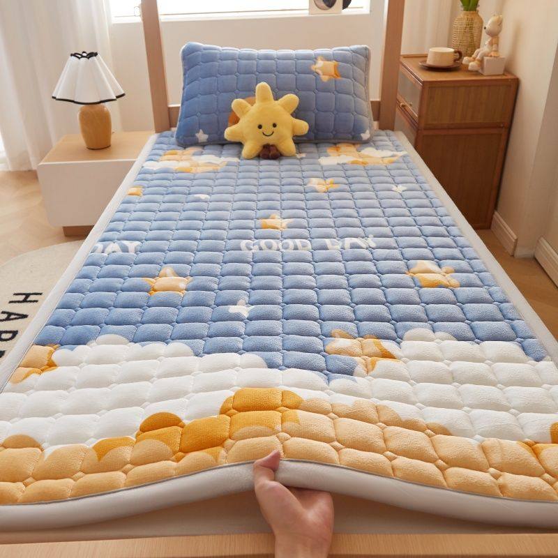冬季牛奶绒床垫软垫家用宿舍学生绒毯子垫被褥子单人加绒床褥垫子